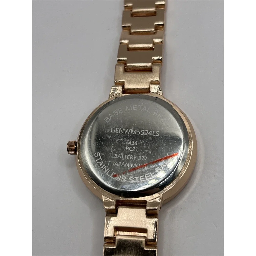 Time and Tru Women's Rose‎ Gold Quartz Watch 34mm Case- New Battery